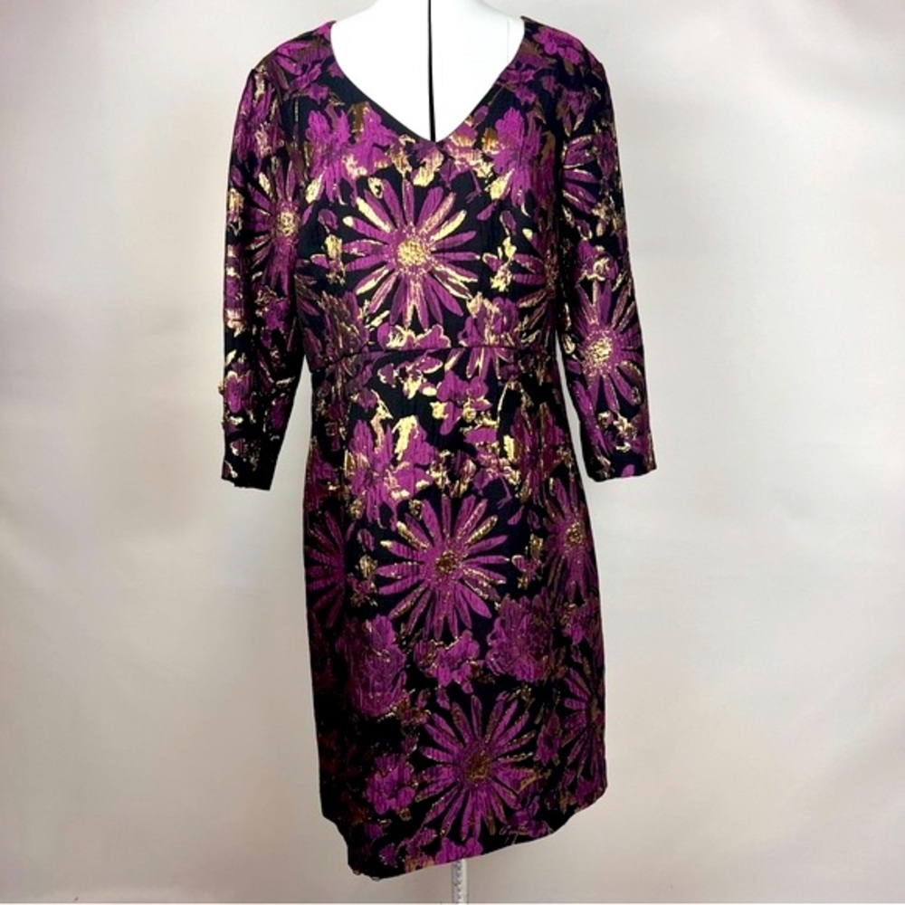Trina Turk Moonrise Floral Jacquard Dress Size 12